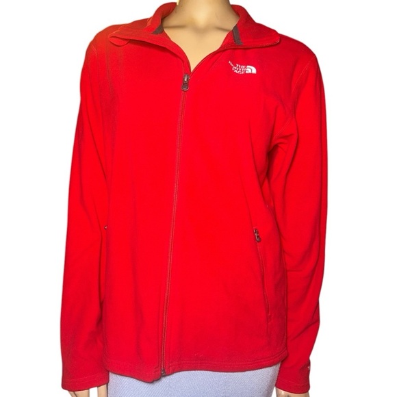 The North Face men’s red, full-zip fleece jacket size S/P - Picture 3 of 12